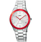 Reloj Q&Q Análogo Plateado Rojo Brillos Q78B-006PY - Miniatura 1
