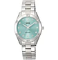 Reloj Q&Q Análogo Plateado Brillos Turquesa Q83B-003PY - Miniatura 1