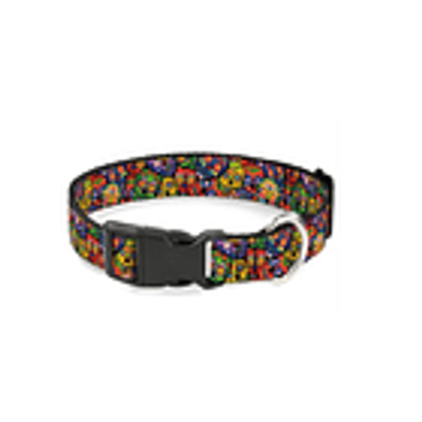 Buckle down · Collar Calavera multicolor - Talla M