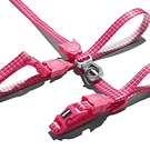 ZEEDOG HARNESS + LEASH SET PINK WAVE 