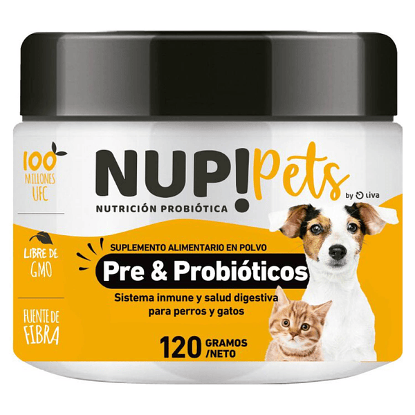 NUP! PETS PRE & PROBIOTICOS 120GR