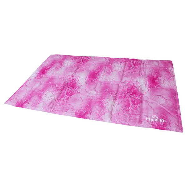 Alfombra con gel auto-refrigerante fucsia 70x110cm MASCAN