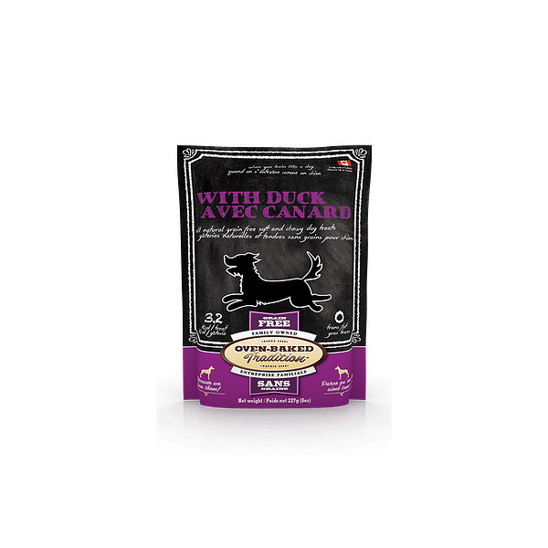 OBT DOG TREAT DUCK 227G Oven Baked Tradition