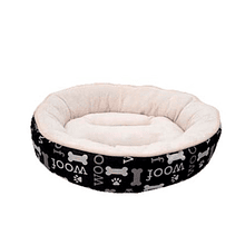 DREAMWELL CAMA REDONDA WOOF NEGRA 53CM