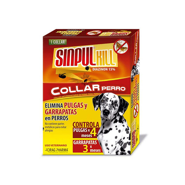 SINPULKILL COLLAR PERROS DIAZINON