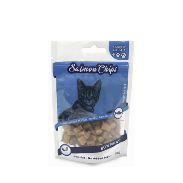 SALMON CHIPS FOR CATS 50GR