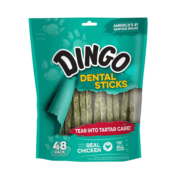 DINGO DENTAL MUNCHY STICK 48PK