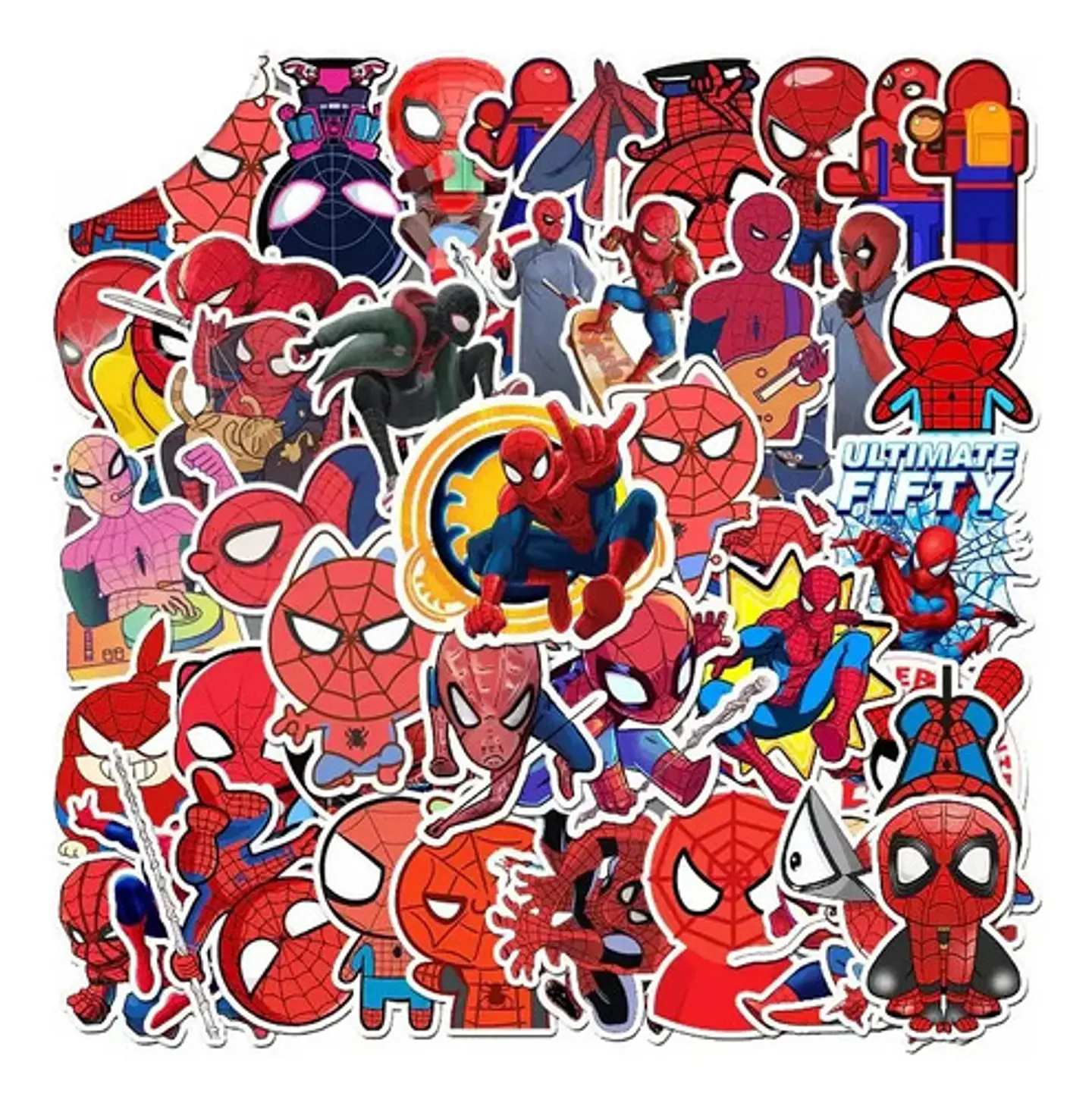 Spiderman - Set De 50 Stickers / Calcomanias / Pegatinas 8