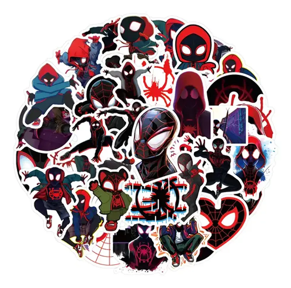 Spiderman - Set De 50 Stickers / Calcomanias / Pegatinas 13