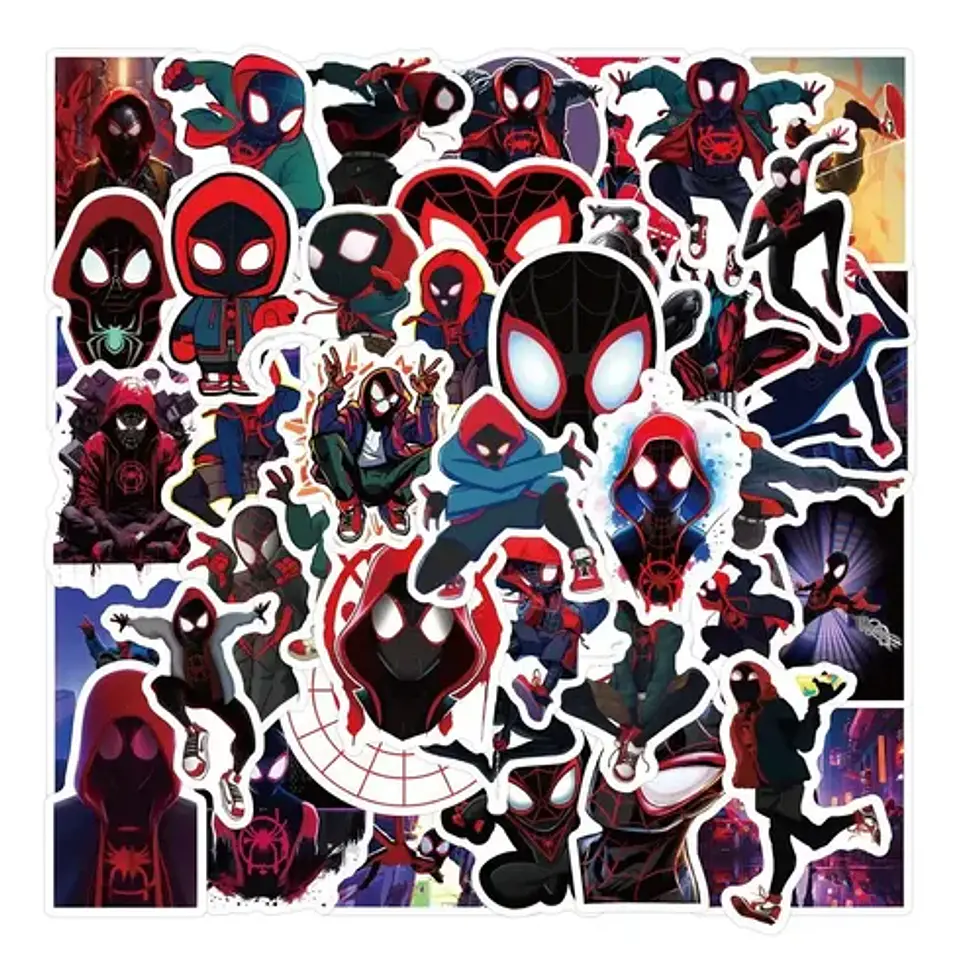 Spiderman - Set De 50 Stickers / Calcomanias / Pegatinas 15