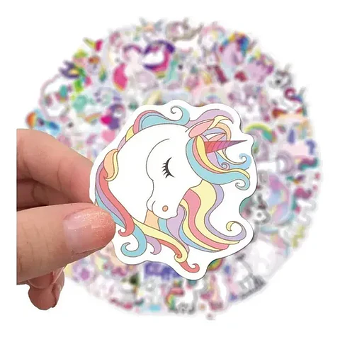 Unicornios - Set De 50 Stickers / Calcomanias