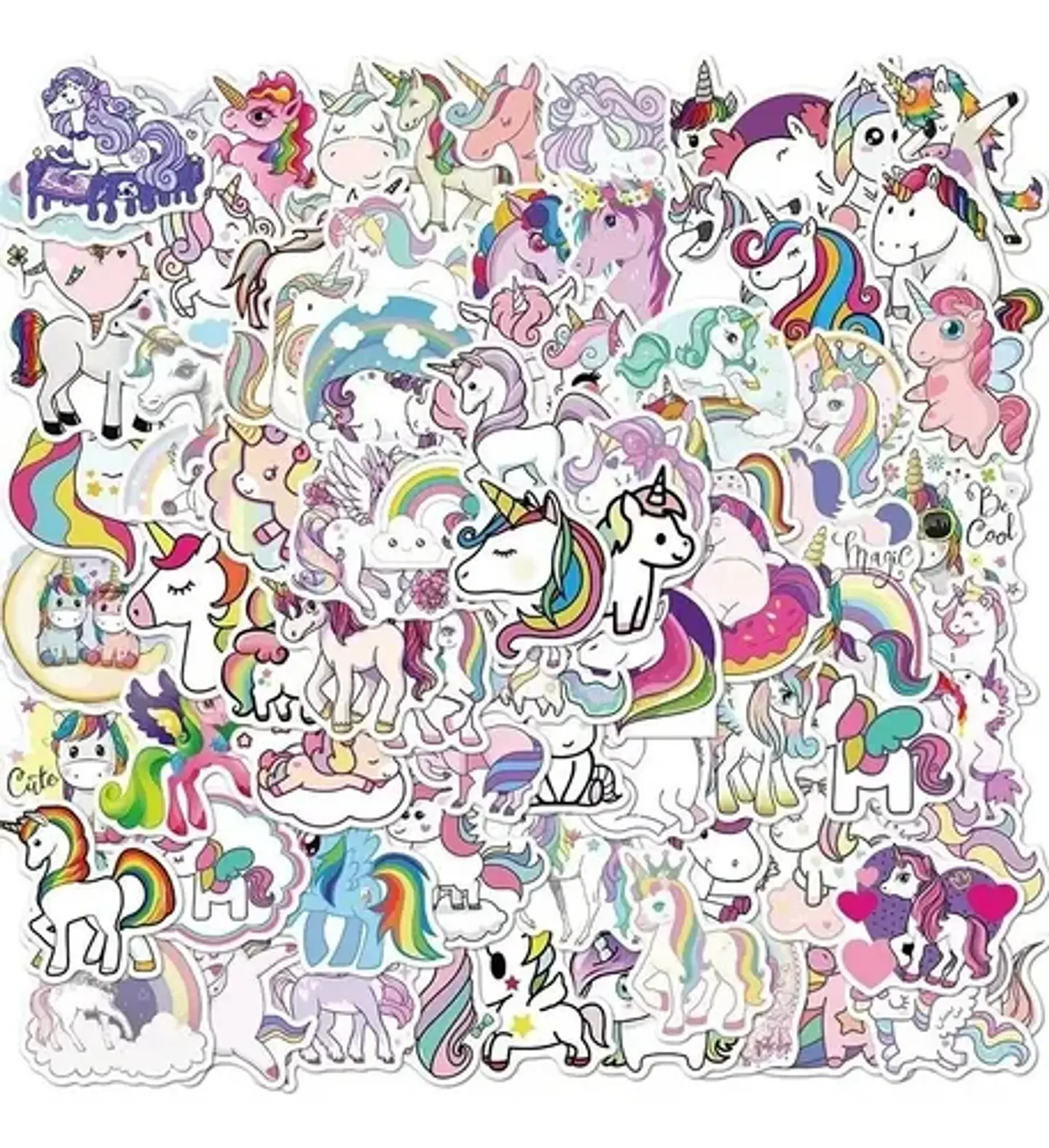 Unicornios - Set De 50 Stickers / Calcomanias 3
