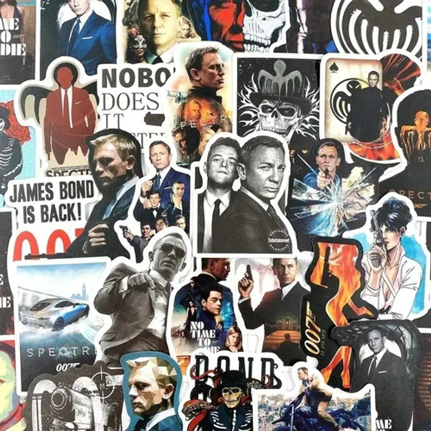 James Bond 007 Set De 50 Stickers / Calcomanias / Pegatinas 4