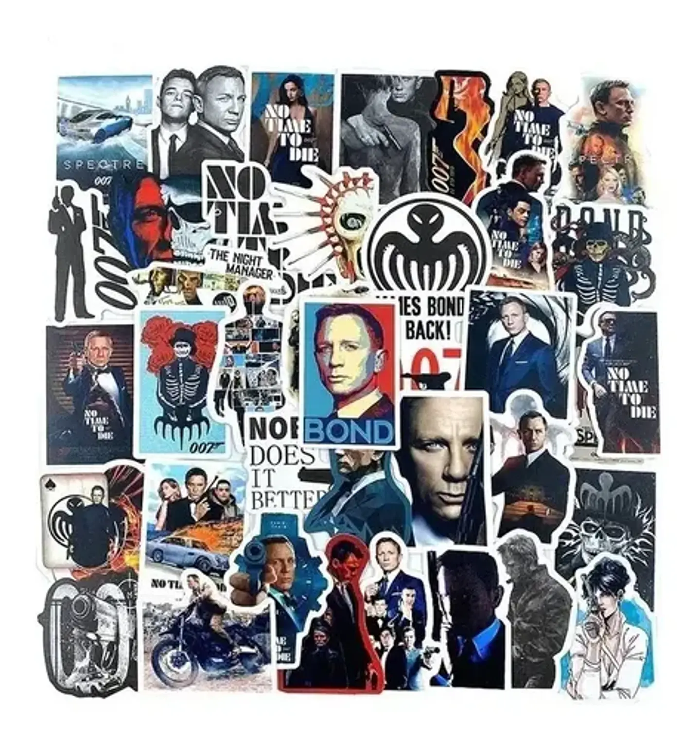 James Bond 007 Set De 50 Stickers / Calcomanias / Pegatinas 5