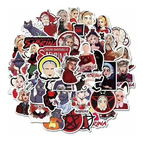 Sabrina - Set De 50 Stickers / Calcomanias / Pegatinas