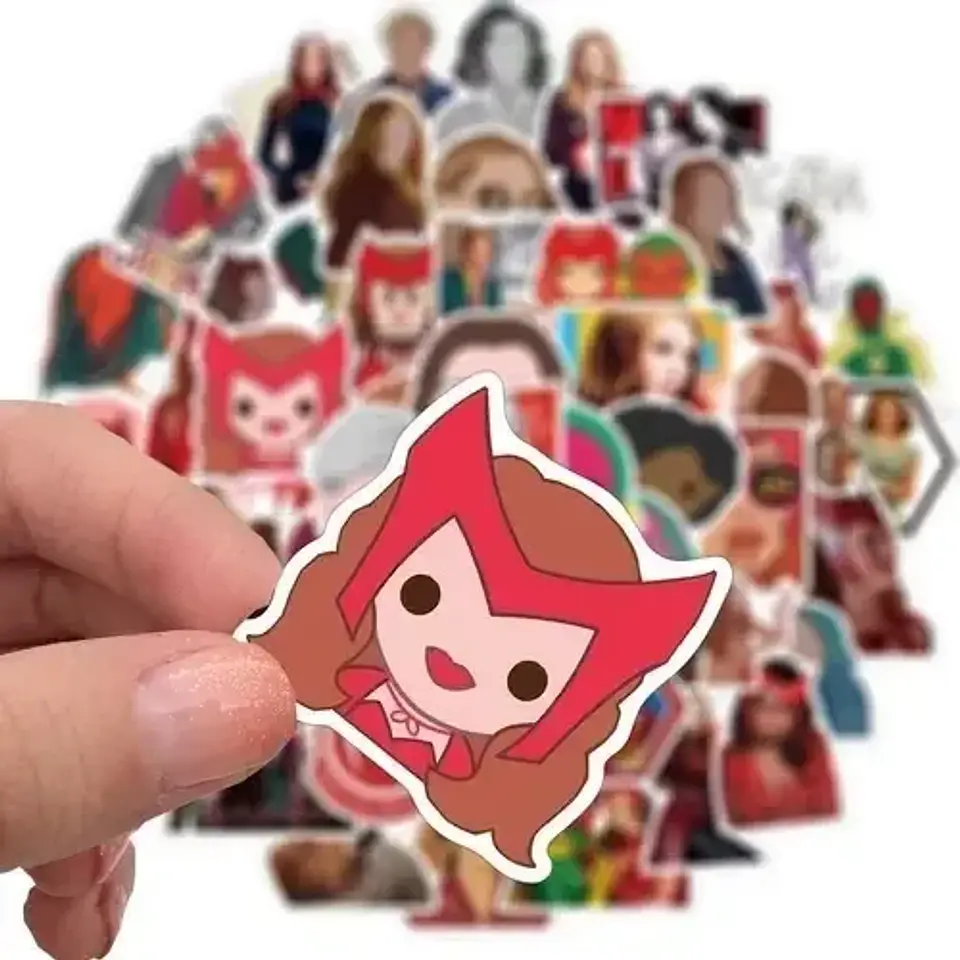 Wanda Visión - Marvel - Set De 50 Stickers / Calcomanías 3