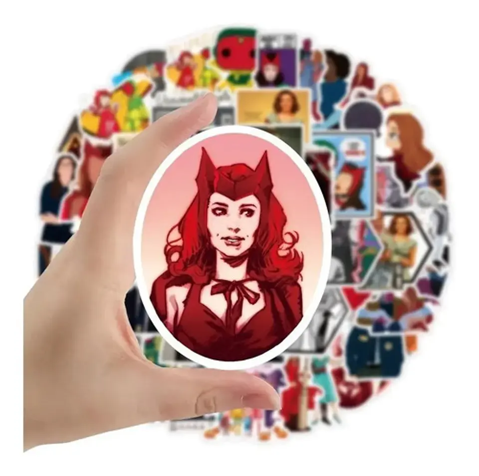Wanda Visión - Marvel - Set De 50 Stickers / Calcomanías 5