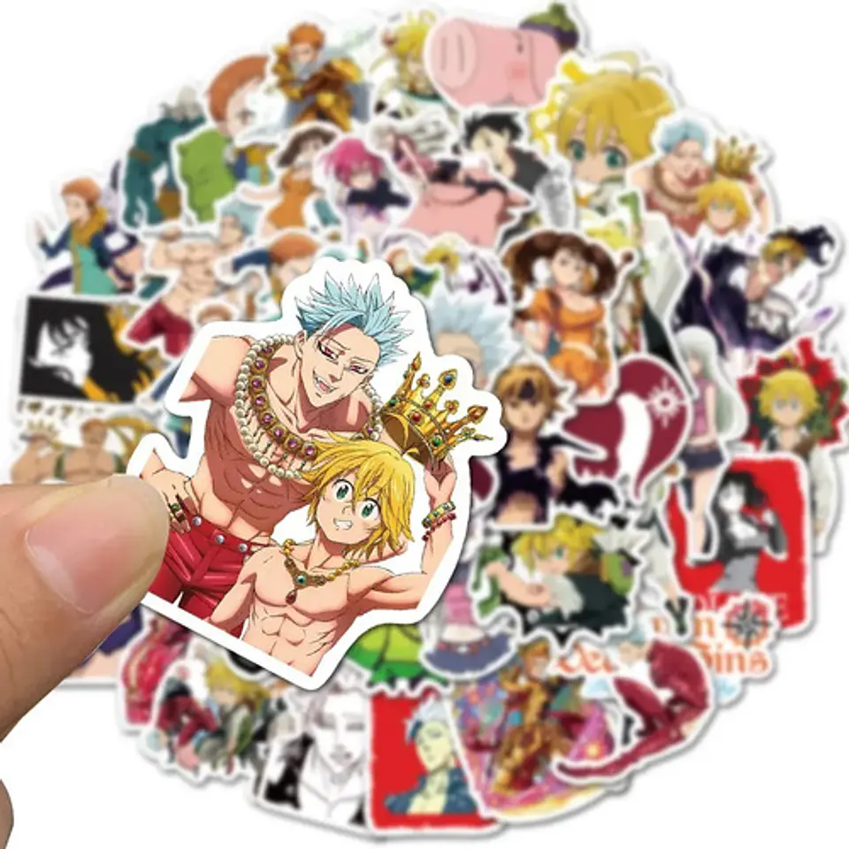 Seven Deadly Sins - Set De 50 Stickers / Calcomanias 3
