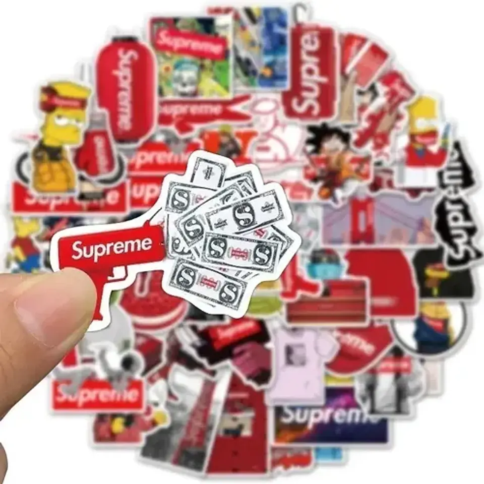Supreme - Set De 50 Stickers / Calcomanias / Pegatinas 2