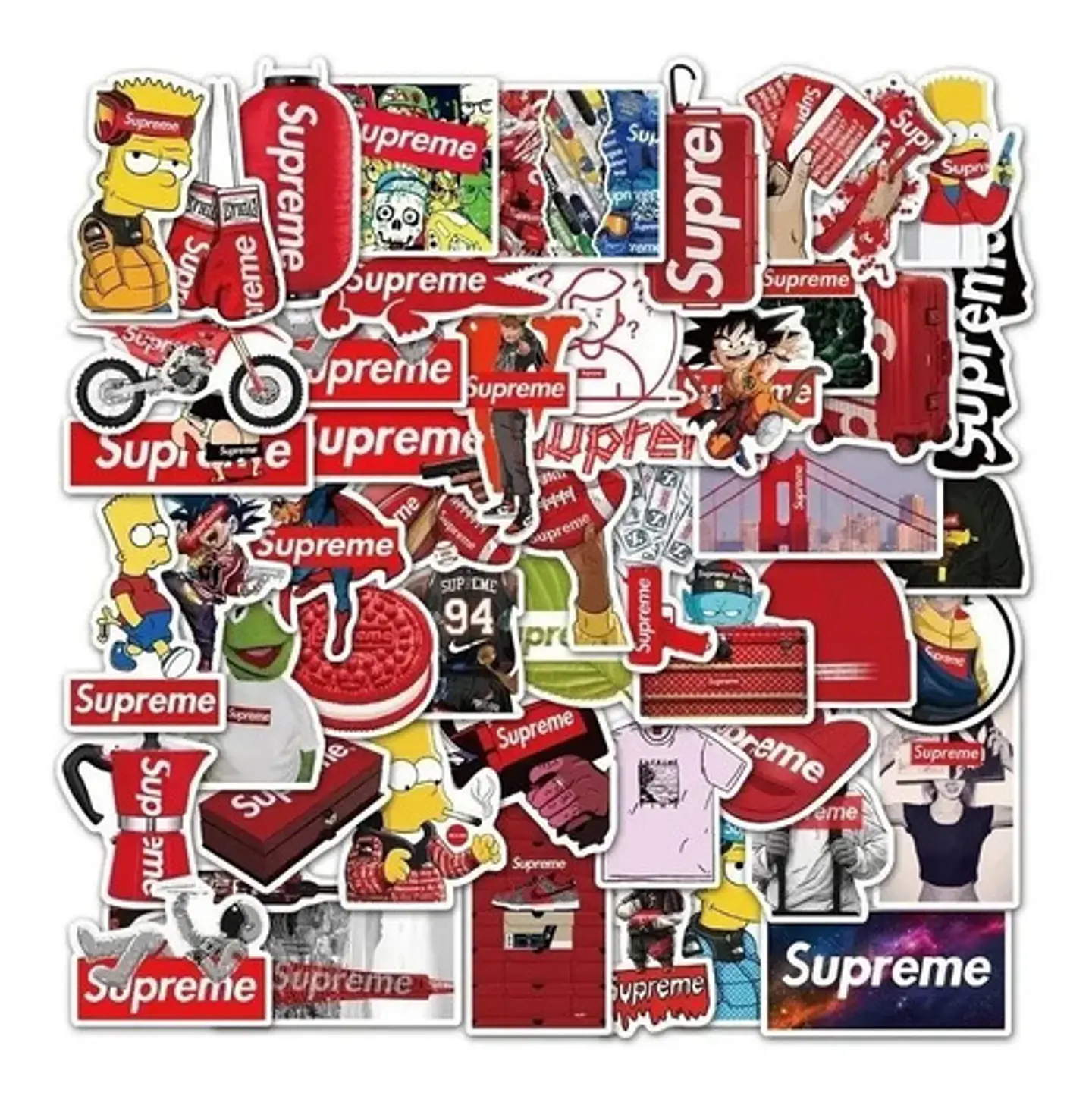 Supreme - Set De 50 Stickers / Calcomanias / Pegatinas 4