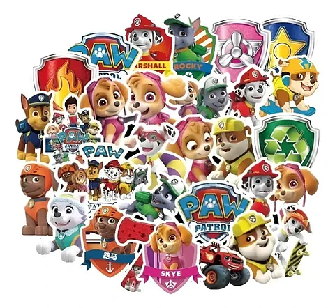 Patrulla Canina - Set De 50 Stickers / Calcomanias