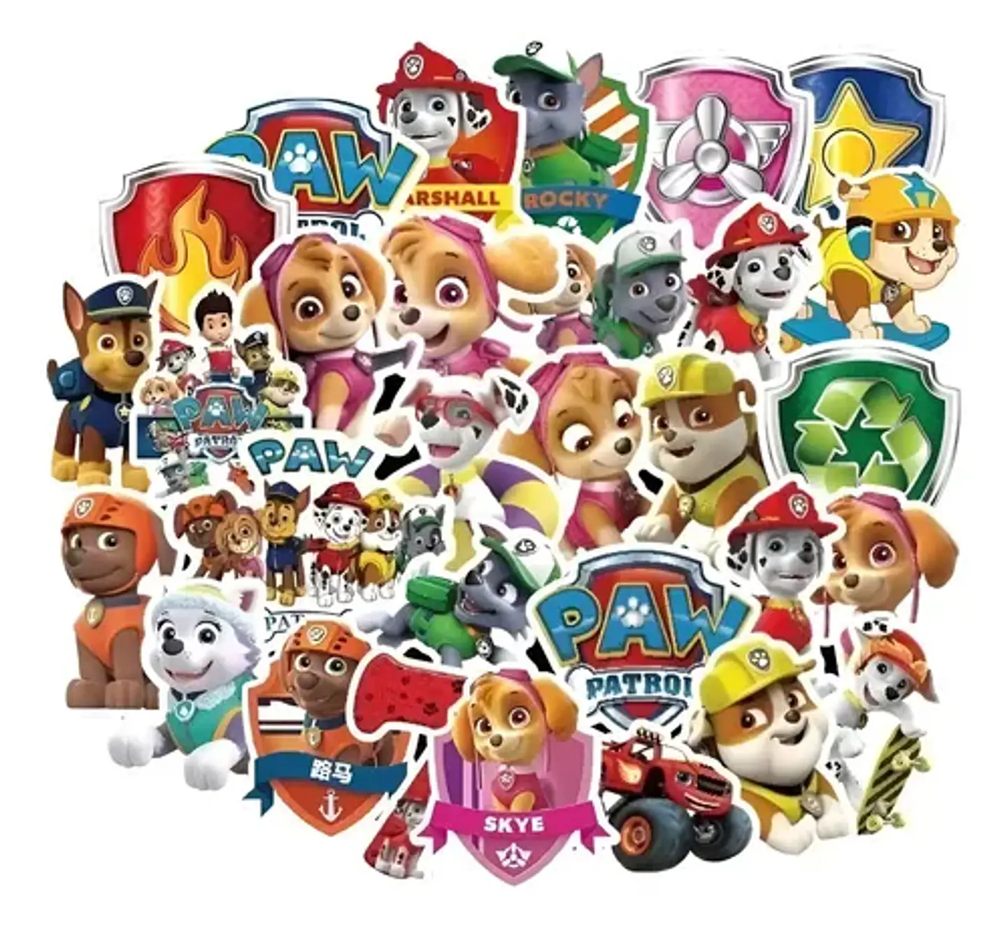 Patrulla Canina - Set De 50 Stickers / Calcomanias 1