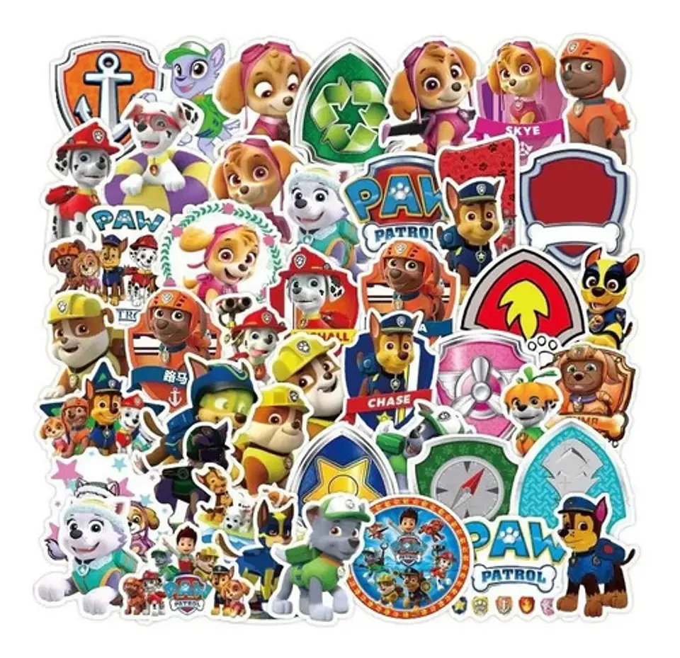 Patrulla Canina - Set De 50 Stickers / Calcomanias 3