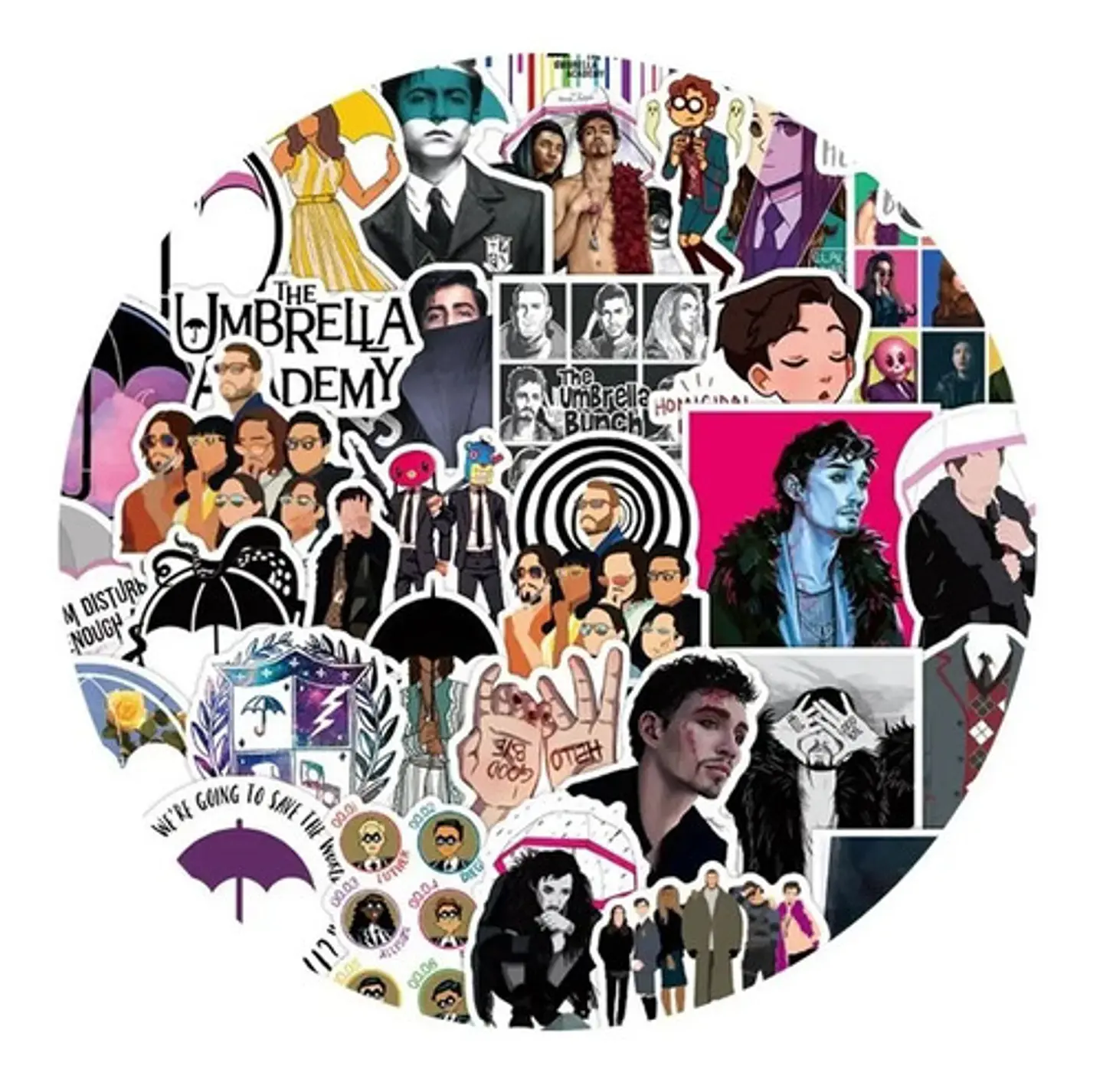 The Umbrella Academy - Set De 50 Stickers / Calcomanias 1