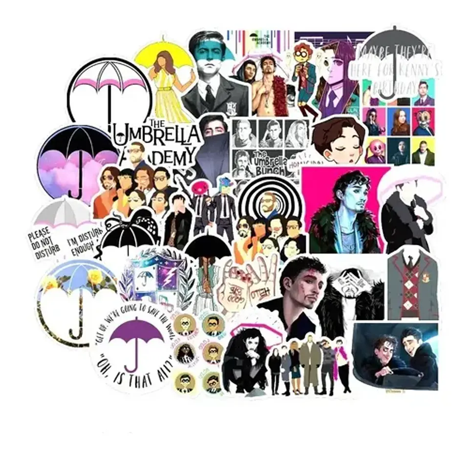 The Umbrella Academy - Set De 50 Stickers / Calcomanias 3