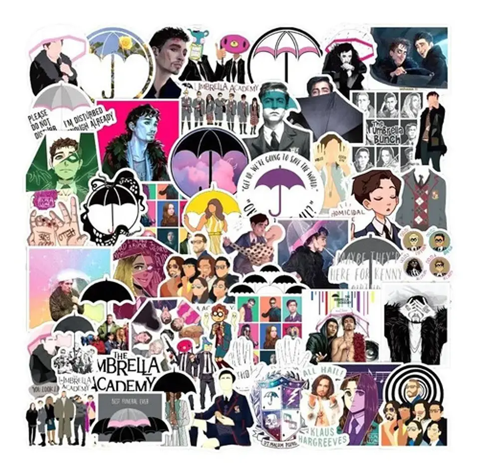 The Umbrella Academy - Set De 50 Stickers / Calcomanias 4