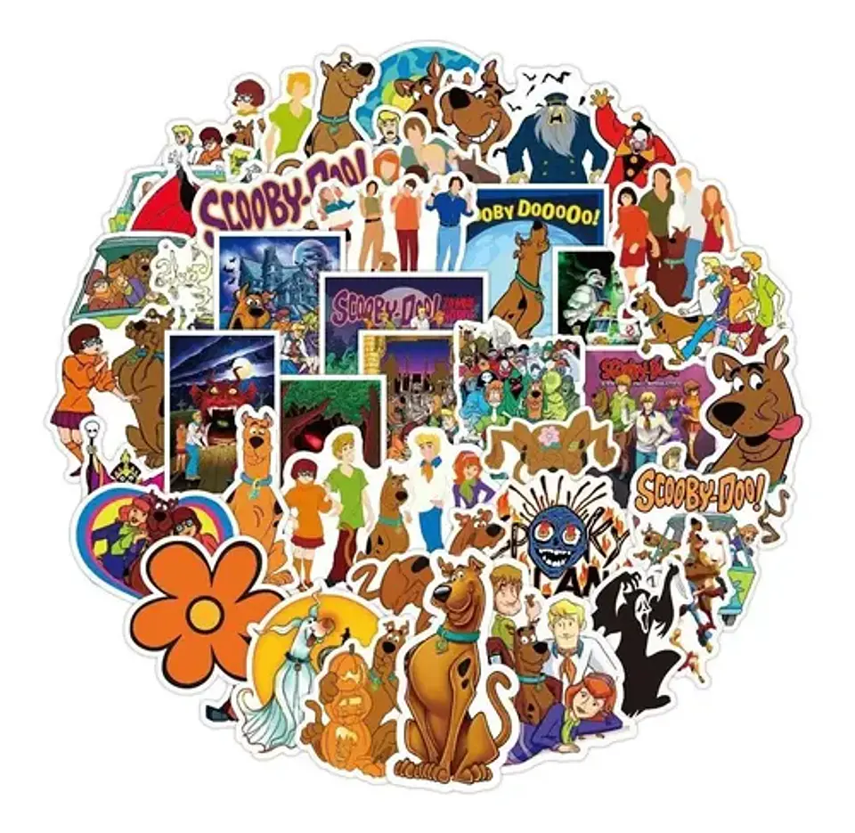 Scooby Doo - Set De 50 Stickers / Calcomanias / Pegatinas 1