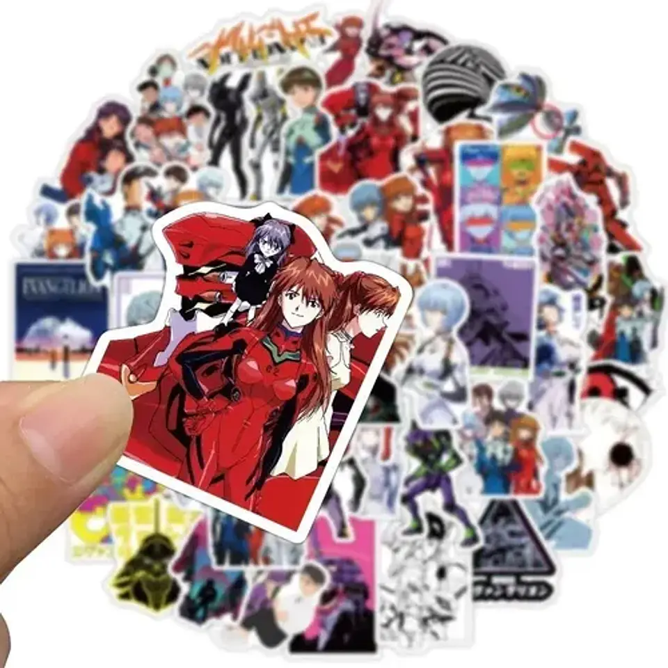 Evangelion - Set De 50 Stickers / Calcomanias / Pegatinas 3