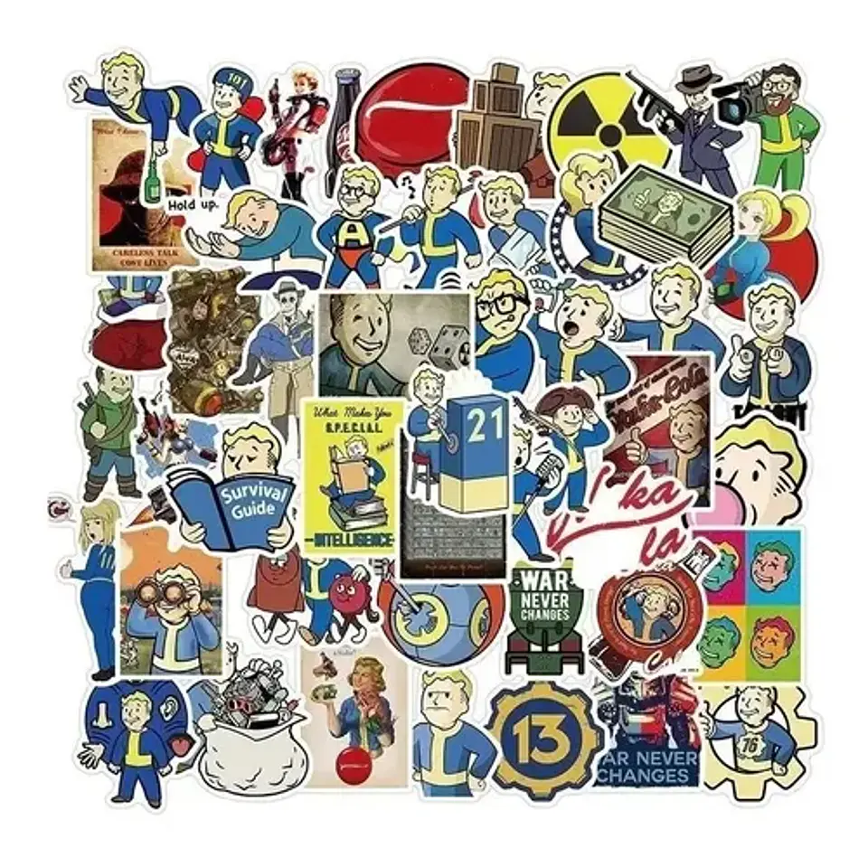 Fallout - Set De 50 Stickers / Calcomanias / Pegatinas 4