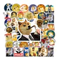 Dogecoin Set De 50 Stickers / Calcomanias / Pegatinas - Miniatura 3