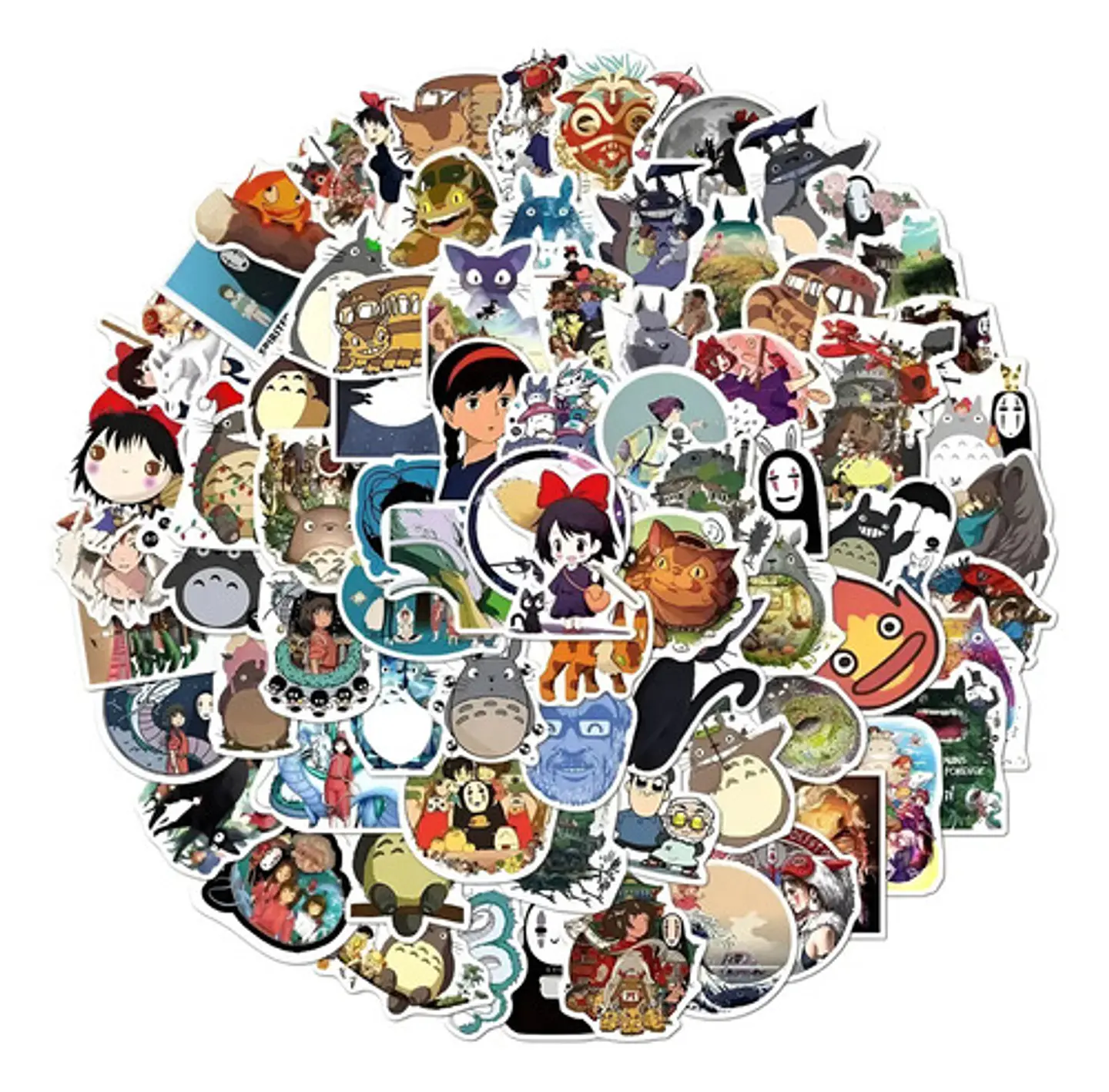 Hayao Miyazaki - Set De 50 Stickers / Calcomanias 1