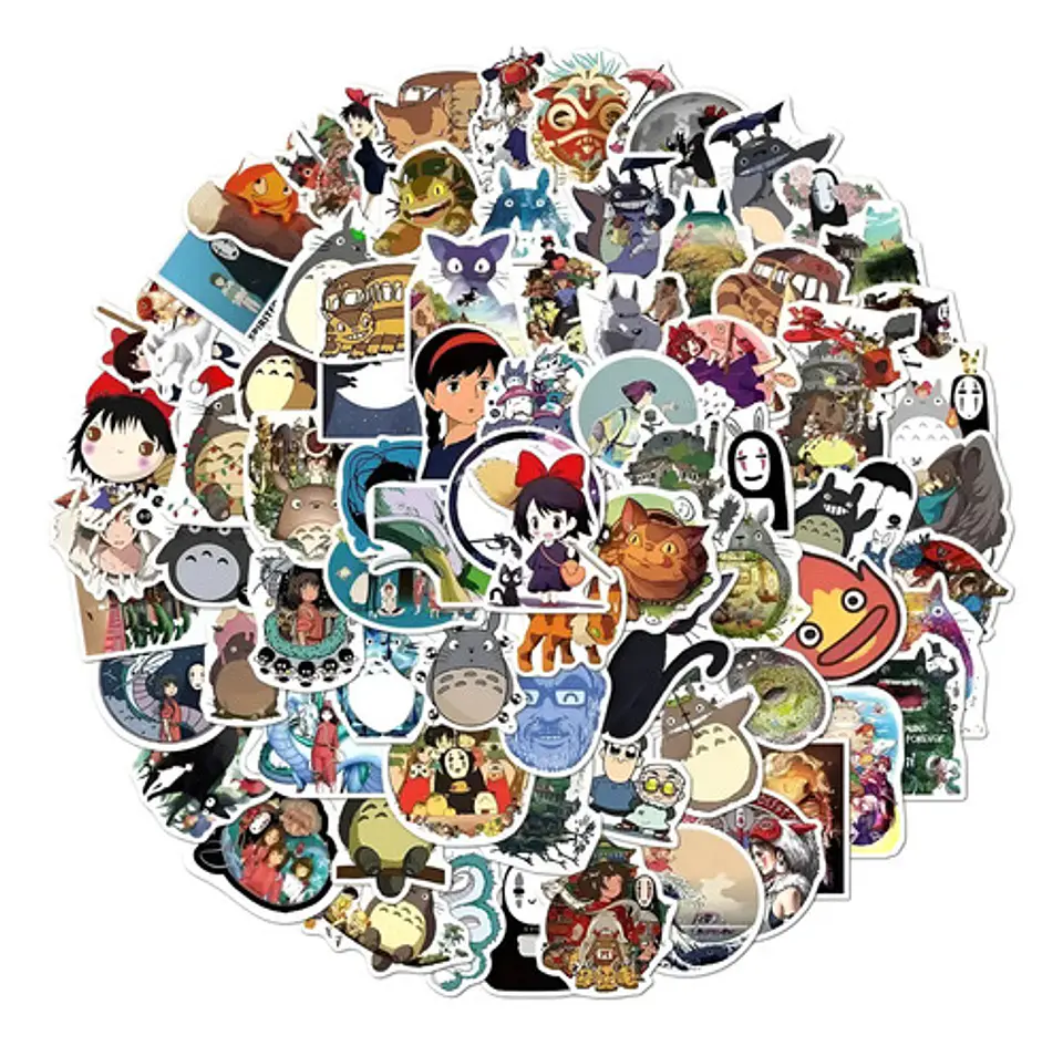 Hayao Miyazaki - Set De 50 Stickers / Calcomanias 1