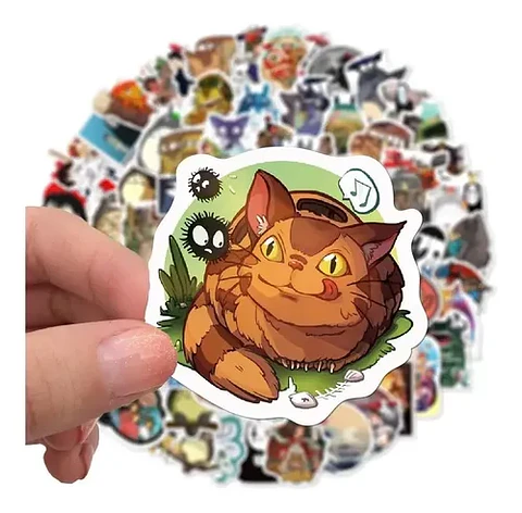 Hayao Miyazaki - Set De 50 Stickers / Calcomanias