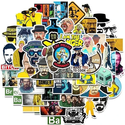 Breaking Bad - Set De 50 Stickers / Calcomanias / Pegatinas