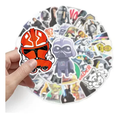 Star Wars - Set De 50 Stickers / Calcomanias