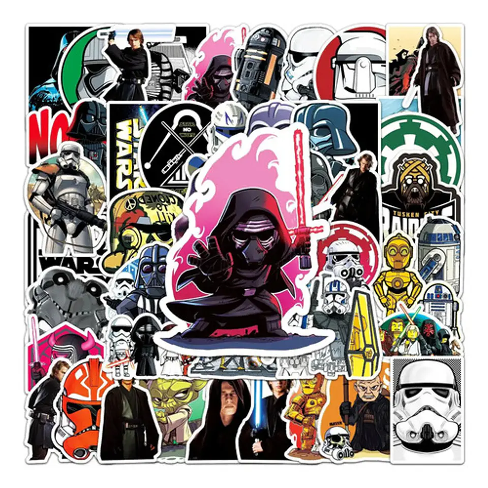 Star Wars - Set De 50 Stickers / Calcomanias 6
