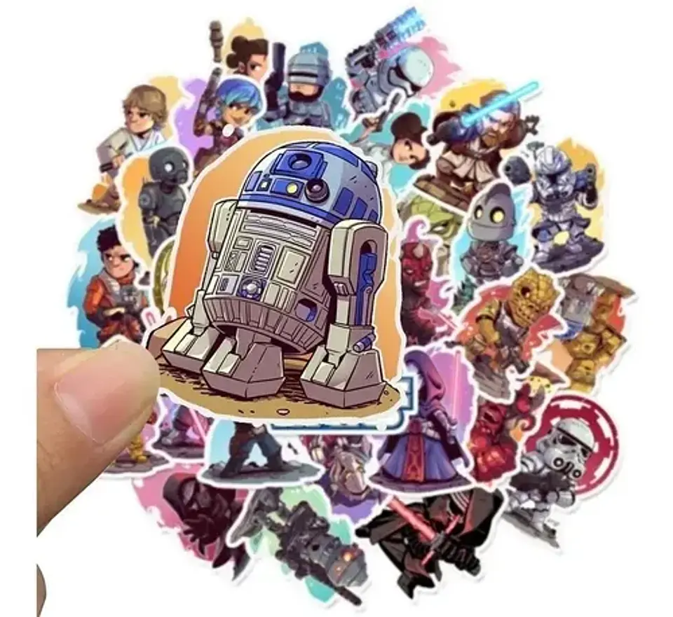 Star Wars - Set De 50 Stickers / Calcomanias 8