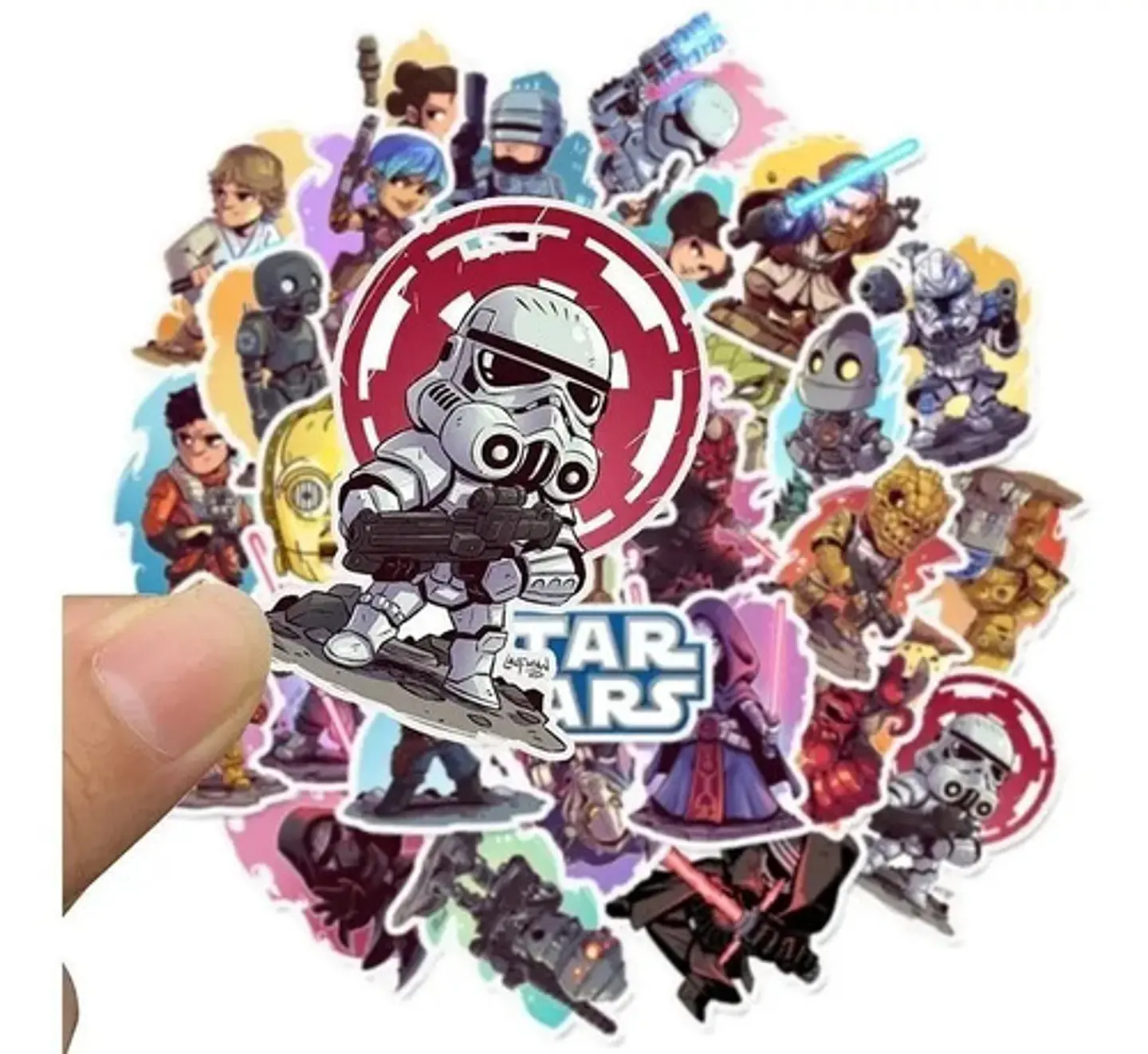 Star Wars - Set De 50 Stickers / Calcomanias 10