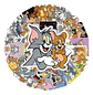 Tom Y Jerry - Set De 50 Stickers / Calcomanias / Pegatinas - Miniatura 1