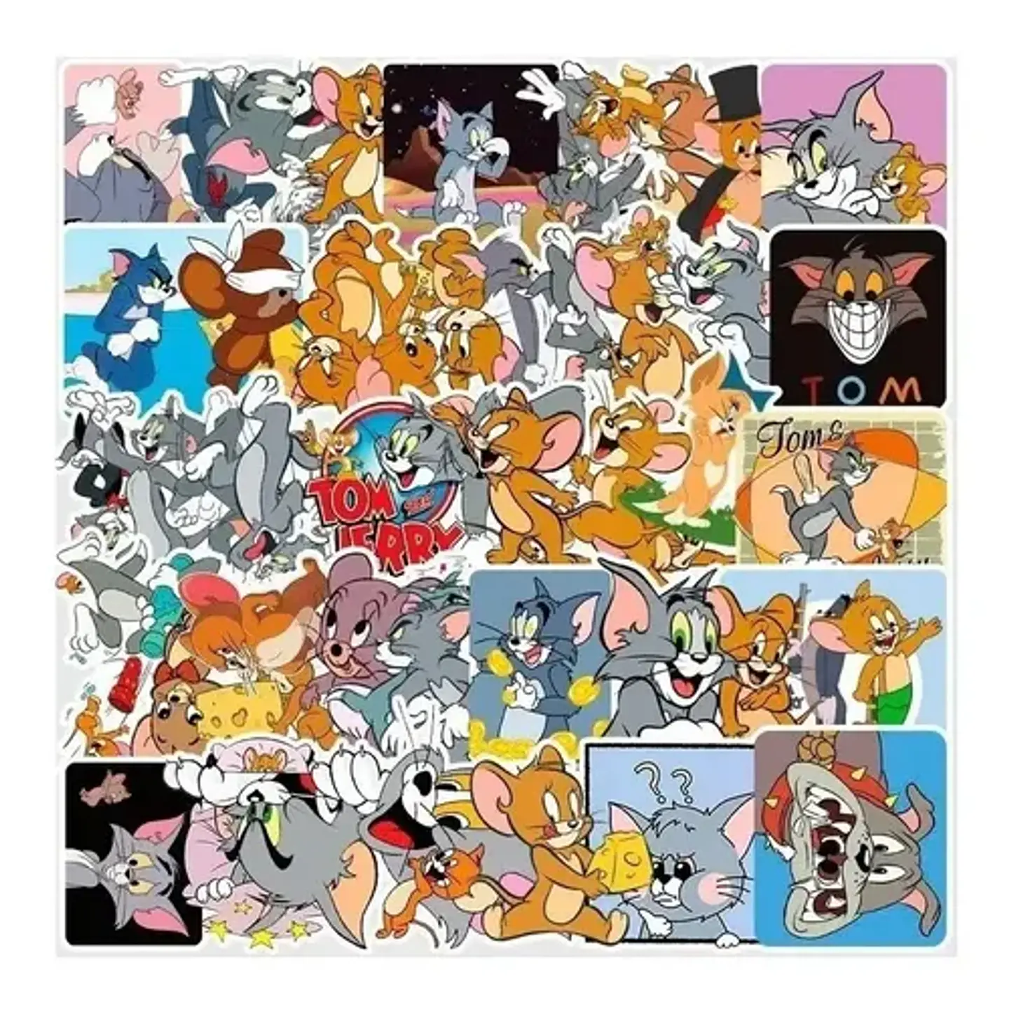 Tom Y Jerry - Set De 50 Stickers / Calcomanias / Pegatinas 2