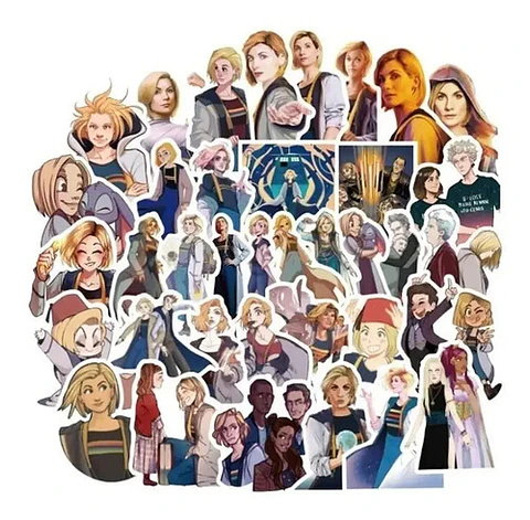 Doctor Who - Set De 50 Stickers / Calcomanias / Pegatinas