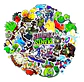 Plantas Vs Zombis - Set De 50 Stickers / Calcomanias - Miniatura 1