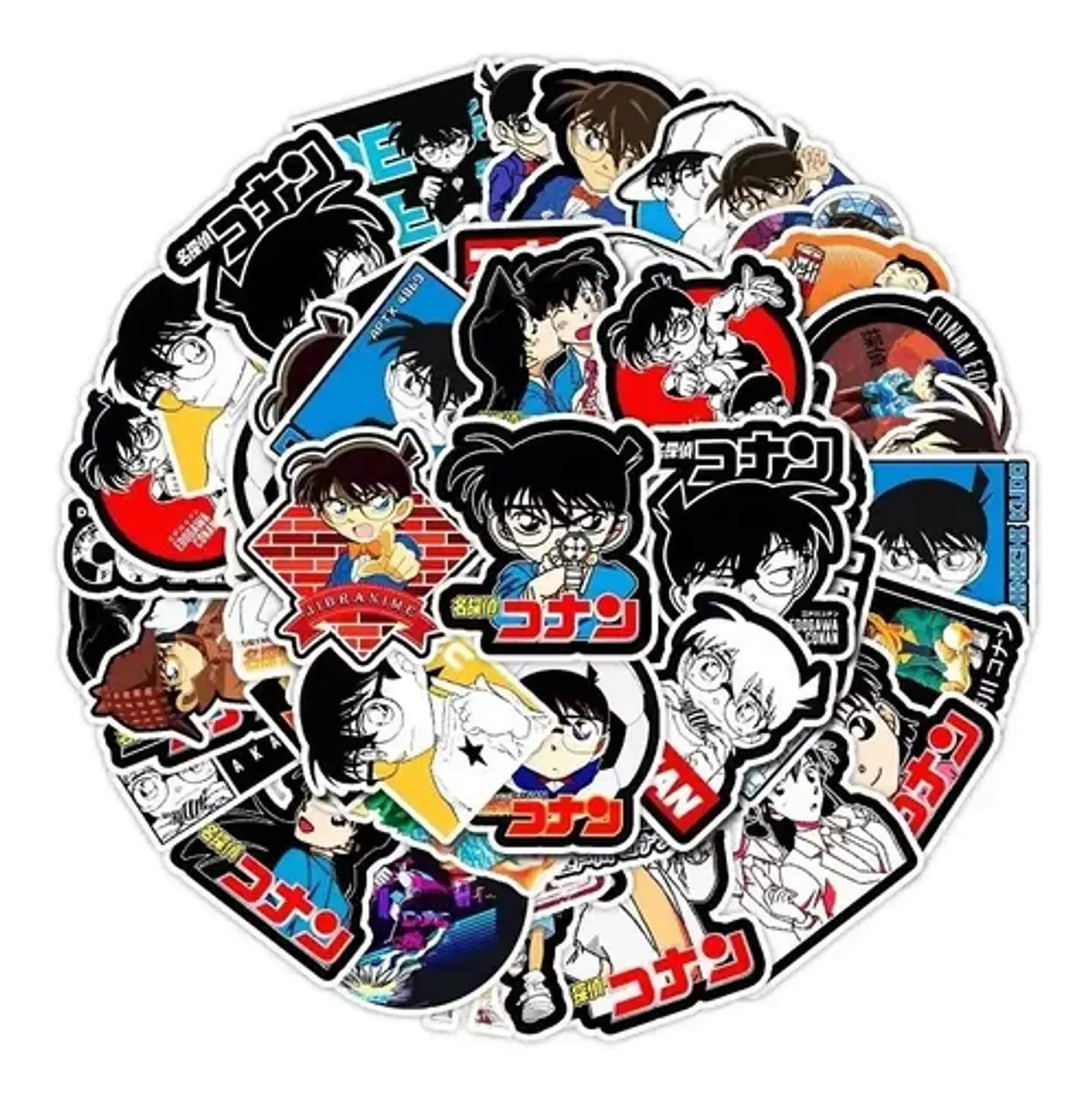 Detective Conan Set De 50 Stickers / Calcomanias / Pegatinas 1