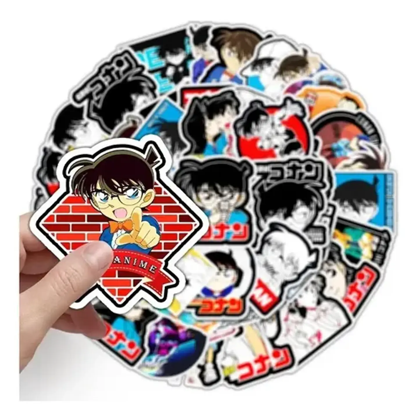 Detective Conan Set De 50 Stickers / Calcomanias / Pegatinas 4