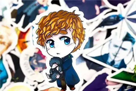 Animales Fantásticos - Set De 50 Stickers / Calcomanias