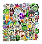 Rick Y Morty - Set De 50 Stickers / Calcomanias - Miniatura 3